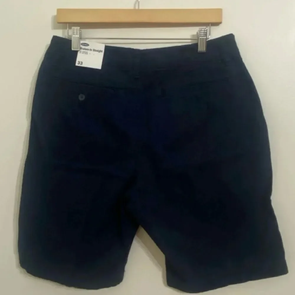 Old Navy Mens Chino Shorts Size 33 Navy Adult
